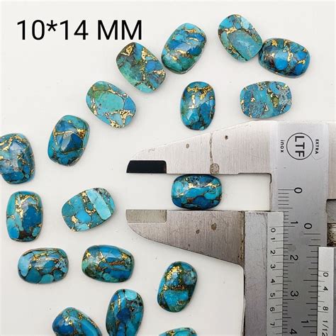 1014mm AAA Quality Blue Copper Turquoise Soft Edge Rectangle Etsy