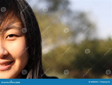 Smile Of Chinese Young Woman Stock Image Image Of Ethnicity Cheerful