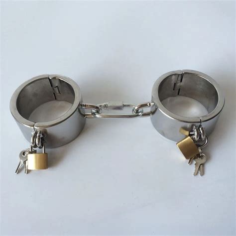 Sex Item Stainless Steel Handcuffs Bdsm Bondage Restraints Metal Fetish
