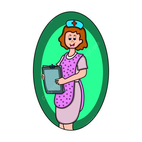 Gambar Kartun Ikon Perawat Perawat Dokter Wanita Sabar Png Dan
