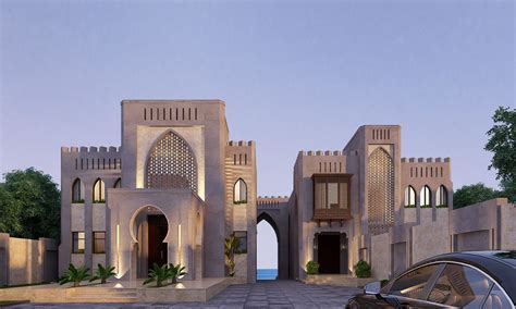 Arabian House On Behance Morrocan Architecture House Outside Design