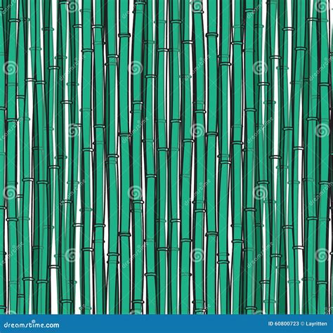 Fond Avec Un Bambou Branches En Bambou Tiges Illustration De Vecteur