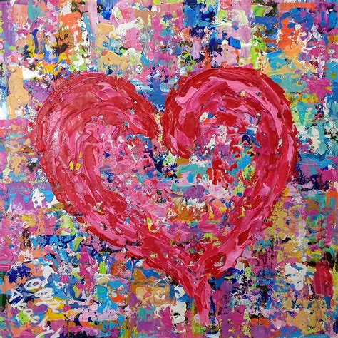 At artranked.com find thousands of heart canvas paintings. Red Heart Painting 12 Original Artwork on Canvas | Etsy ...