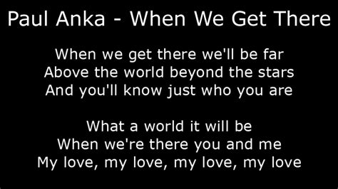 Northern Soul Paul Anka When We Get There With Lyrics Youtube