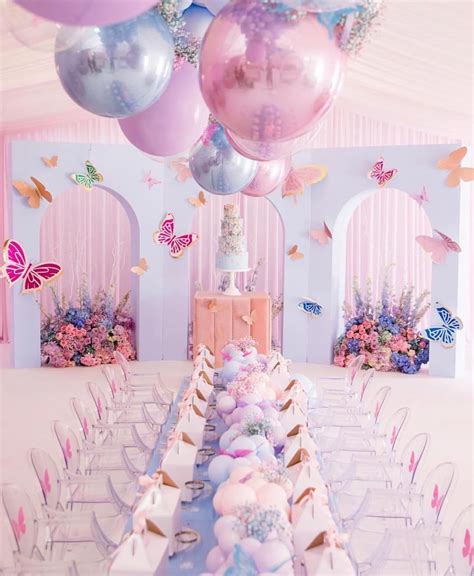 How Cute Is This Butterfly Theme Party 🦋 Ps Pastel Baby Blue And