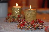 10 Ideas para decorar velas navideñas