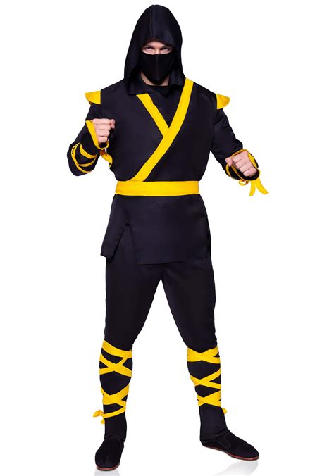 Yellow Ninja Mens Costume