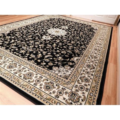 Black Traditional Medallion Area Rug 2 X 3 Overstock 28670735