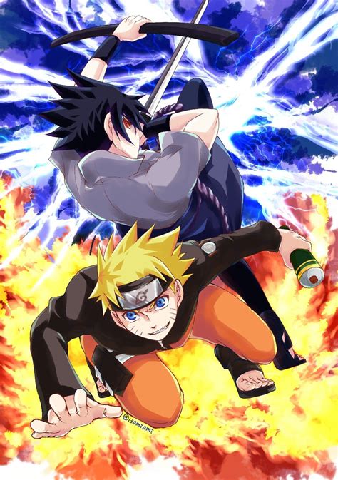 Naruto E Sasuke Naruto Vs Sasuke Naruto Shippuden Anime Anime