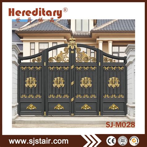 Water color belongs to northern element. China Modern Gray Color Aluminum Main Entrance Gate Design with Automatic Lock - China Flat Main ...