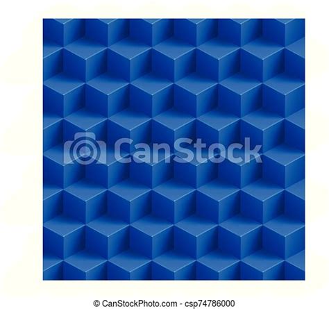 Cube Background 011 Illustration Of Blue Color Cubes With Shadow