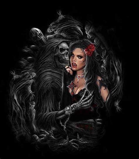 lilly☆may on gothic fantasy art grim reaper art vampire art