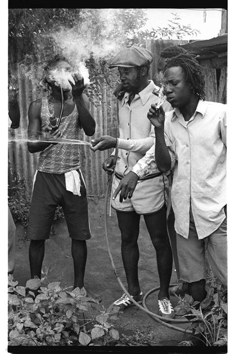 Trenchtown Kingston Jamaica 1977 Tapper Zukie With Members Of The Group Knowledge Kingston
