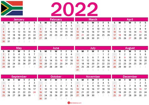 South Brunswick Calendar 2022