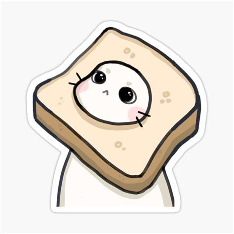 Bread Cat Sticker By Yrusoquiet Redbubble