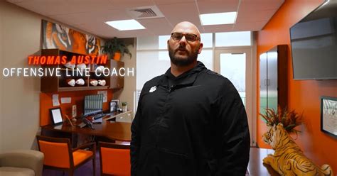 Watch Clemson Vlog Tours O Line Coach Thomas Austins Office Tigernet