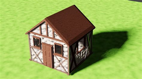 3d Model Small Village House Vr Ar Low Poly Cgtrader