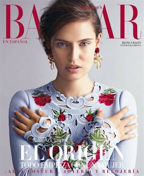 Bianca Balti Models Dolce And Gabbana In Bazaar Mexico Editorial