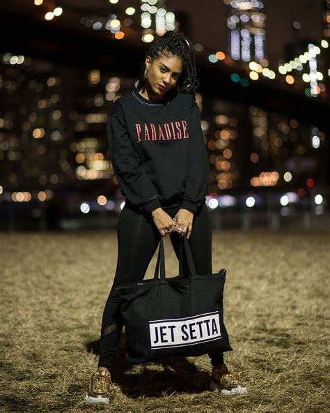 Black Jet Setta Oversized Jamaican Travel Tote Bag For Women Tcp Tings