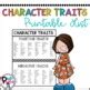 Character Traits Bundle With Guess Who Craftivity By Page Products