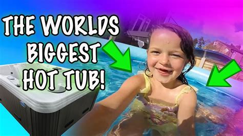 We Made The Worlds Biggest Hot Tub Youtube