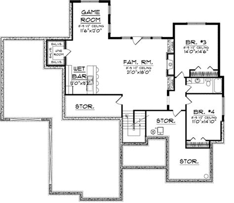 Hampton House Plan 4 Bedrooms 3 Bath 3634 Sq Ft Plan 7 901