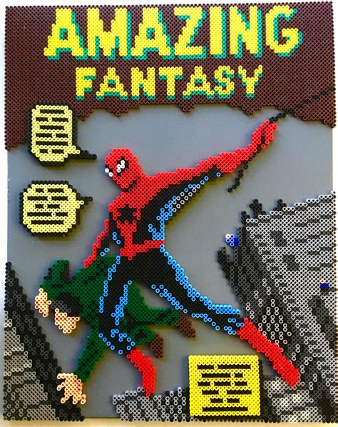 Beadsprite Comic Book Cover Plantillas Hama Beads Manualidades