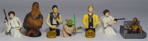 Star Wars Bust Ups Series One Princess Leia Luke Skywalker Han Solo Yoda C 3po Gentle