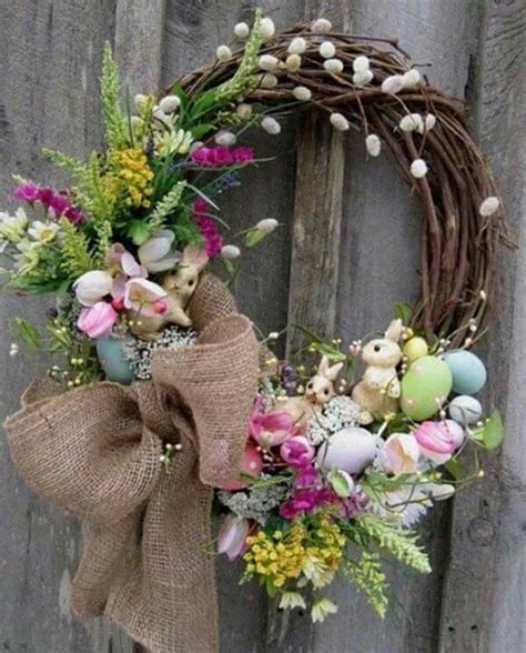 Pin By Posa Mari On Diy Easter Spring Wreath Easter Bunny Wreath