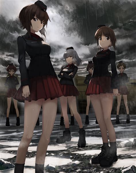 Nishizumi Miho Nishizumi Maho Itsumi Erika Akaboshi Koume And Kojima Emi Girls Und Panzer