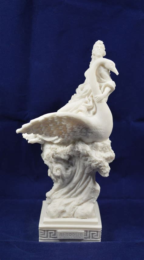 Aphrodite Sculpture On Swan Venus Goddess Of Love Statue