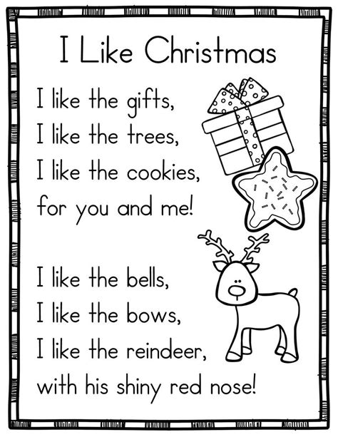 14 Christmas Themed Sight Word Poems Poetry For Beginning Readers