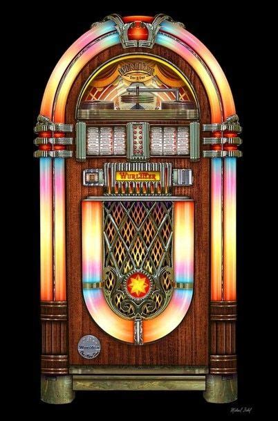 Jukebox By Michael Fishel Metal Sign Jukebox Metal Signs Art Deco Decor