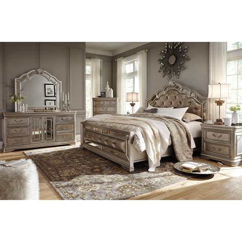 From dressers, media chests and bedroom benches , ashley's got the polished look that will keep everything you need safely tucked away. Signature Design by Ashley Birlanny Queen Bedroom Group ...