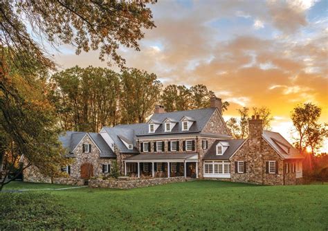 This Home Blends Pennsylvania Farmhouse And Chateau Aesthetics