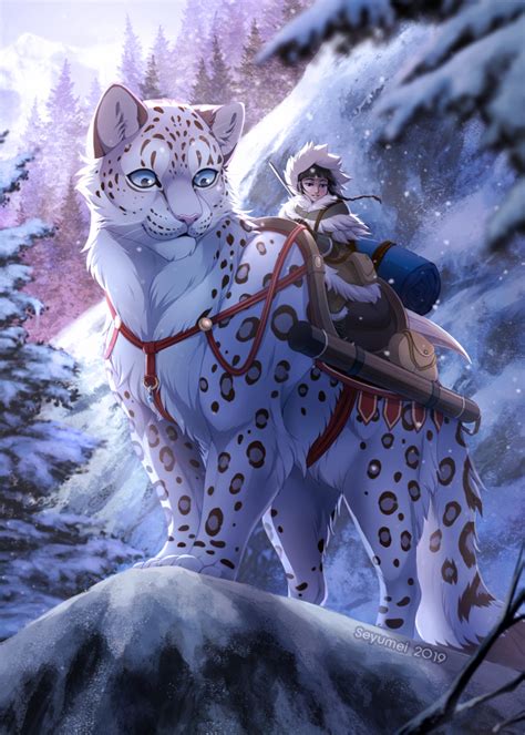 Big Cat Zine Snow Leopard By Seyumei On Deviantart Pet Anime Anime
