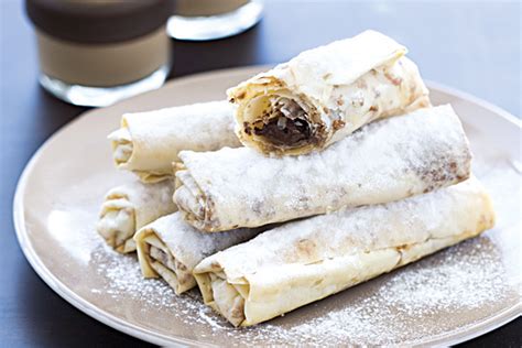 For this elegant dessert, sweetened phyllo is wrapped around aluminum foil. filo pastry recipes desserts