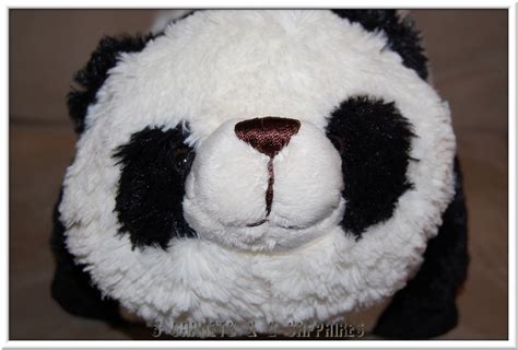 3 Garnets And 2 Sapphires My Pillow Pets Panda From
