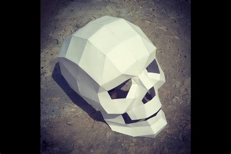 Diy Paper Skull Model 3d Papercraft ~ Templates