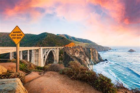 Big Sur Coast California Usa Stock Image Image Of California Cliff