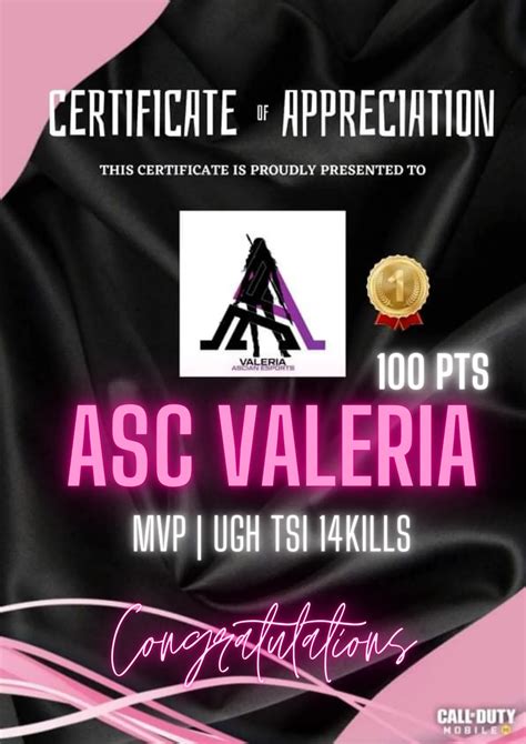 Ascian Esports Congratulations To Our Team Valeria For Facebook