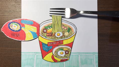 How To Draw Ramen Noodles Food Drawing YouTube