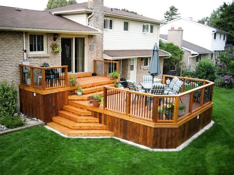 20 latest wood terrace design ideas you can try this summer trenduhome decks backyard deck