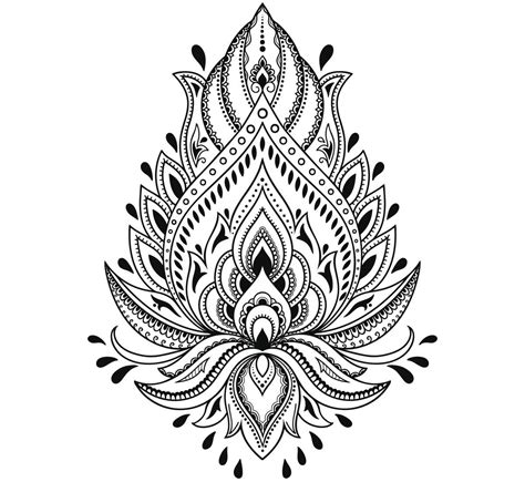Ethnic Lotus Design Mandala Tattoo Design Mandala Arm Tattoo Lotus