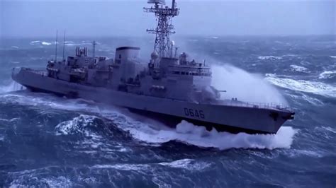 Military Ship In Extreme Storm Youtube