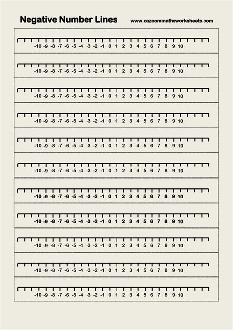 Free Printable Number Line Worksheets Printable Blank World