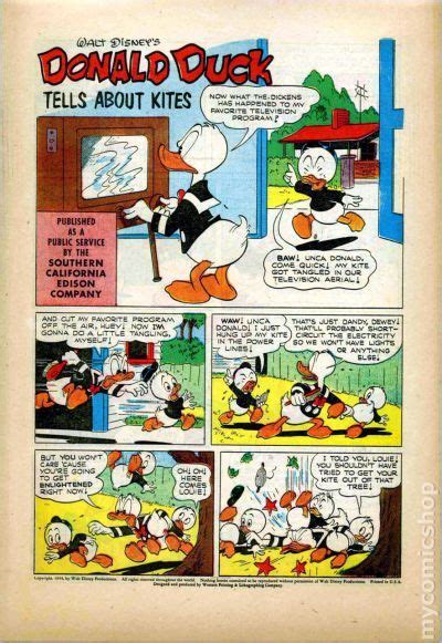 Donald Duck Tells About Kites Kite Fun Book 1954 Comic Books