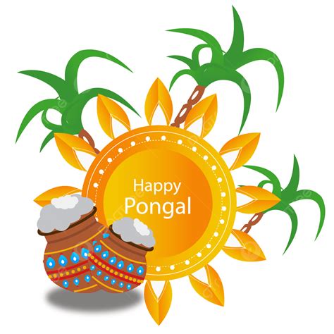 Happy Pongal Clipart Transparent Background Happy Pongal Png File Pot