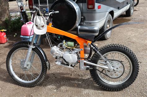 Oldmotodude Piranha Honda Clone Powered Custom Trials Bike At The