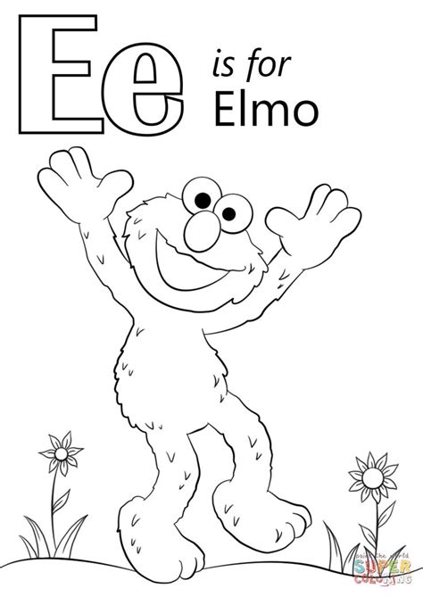 You can print or color them online at getdrawings.com for absolutely free. Letter E is for Elmo coloring page from Letter E category ...